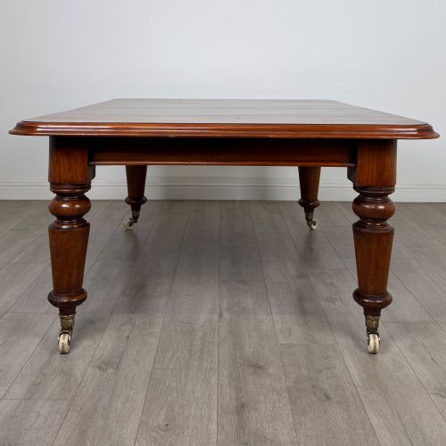 ANTIQUE 19TH CENTURY LARGE VICTORIAN DINING TABLE IN MAHOGANY - ADDITIONAL PHOTO 4