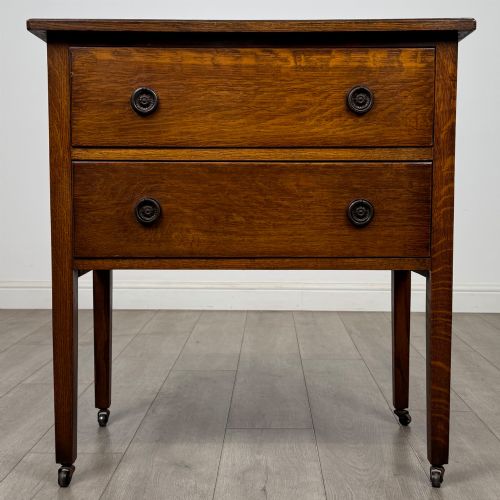 antique 20th century edwardian chest of drawers in oak - CATEGORY: ANTIQUE CHEST OF DRAWERS - DATED EDWARDIAN