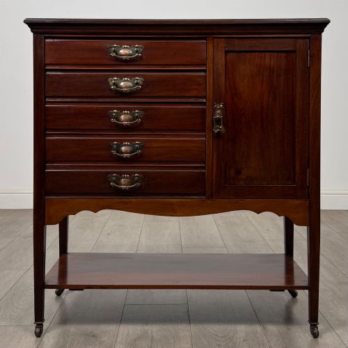antique 20th century edwardian cabinet in mahogany - CATEGORY: ANTIQUE CABINETS - DATED EDWARDIAN