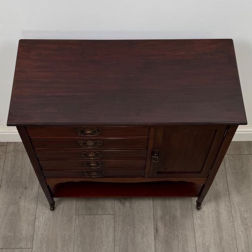ANTIQUE 20TH CENTURY EDWARDIAN CABINET IN MAHOGANY - ADDITIONAL PHOTO 9