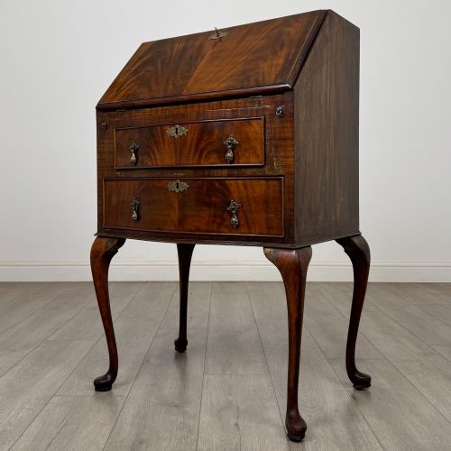 ANTIQUE 20TH CENTURY SMALL EDWARDIAN BUREAU IN MAHOGANY - ADDITIONAL PHOTO 2
