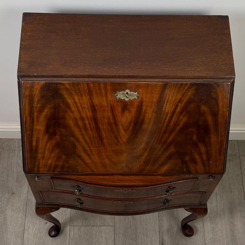 ANTIQUE 20TH CENTURY SMALL EDWARDIAN BUREAU IN MAHOGANY - ADDITIONAL PHOTO 9