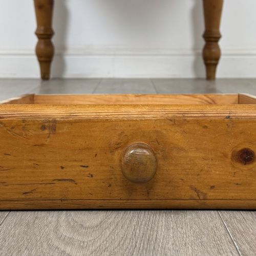 ANTIQUE 20TH CENTURY PINE FARMHOUSE DINING TABLE - ADDITIONAL PHOTO 9