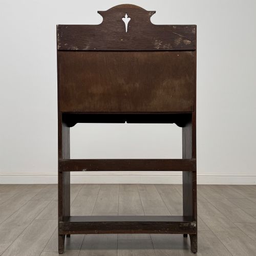 ANTIQUE 20TH CENTURY ART NOUVEAU STYLE BUREAU IN MAHOGANY - ADDITIONAL PHOTO 6