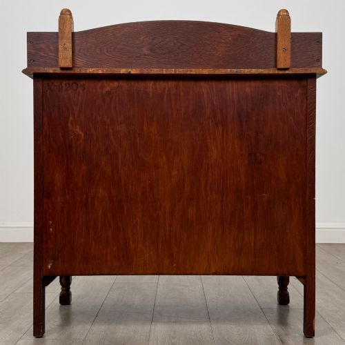ANTIQUE 20TH CENTURY EDWARDIAN CHEST OF DRAWERS IN OAK - ADDITIONAL PHOTO 4