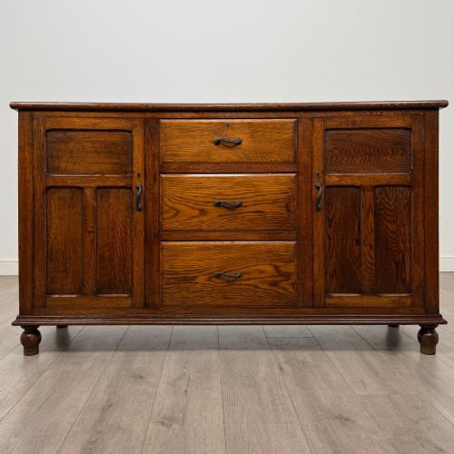 antique 20th century good quality sideboard in oak - CATEGORY: ANTIQUE SIDEBOARDS - DATED EDWARDIAN
