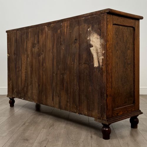 ANTIQUE 20TH CENTURY GOOD QUALITY SIDEBOARD IN OAK - ADDITIONAL PHOTO 6