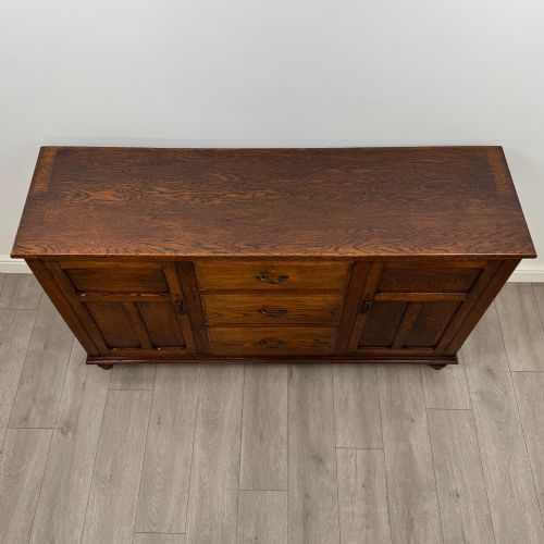 ANTIQUE 20TH CENTURY GOOD QUALITY SIDEBOARD IN OAK - ADDITIONAL PHOTO 9