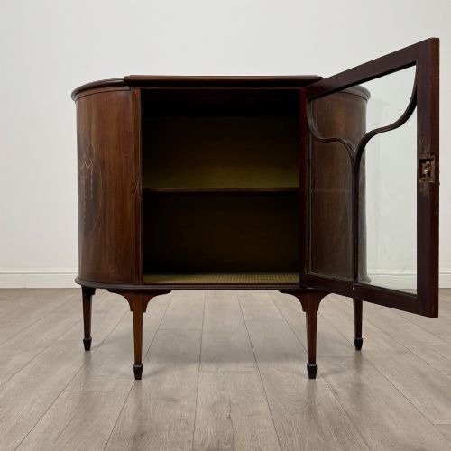 ANTIQUE 20TH CENTURY EDWARDIAN DISPLAY CABINET IN MAHOGANY - ADDITIONAL PHOTO 1