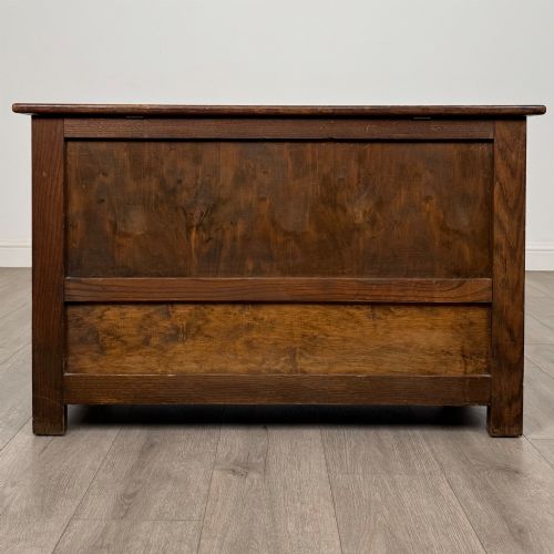 ANTIQUE 20TH CENTURY SMALL EDWARDIAN MULE CHEST IN OAK - ADDITIONAL PHOTO 4