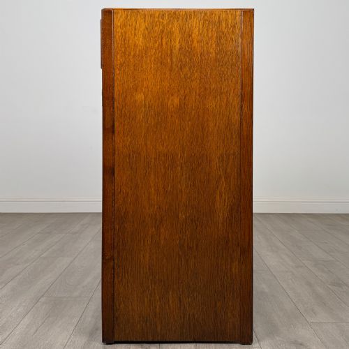 ANTIQUE 20TH CENTURY ART DECO STYLE CUPBOARD IN OAK - ADDITIONAL PHOTO 3