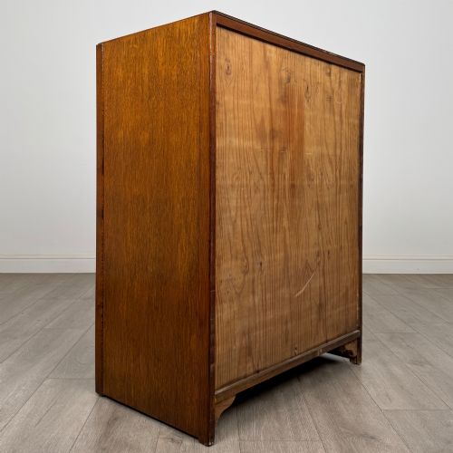 ANTIQUE 20TH CENTURY ART DECO STYLE CUPBOARD IN OAK - ADDITIONAL PHOTO 4