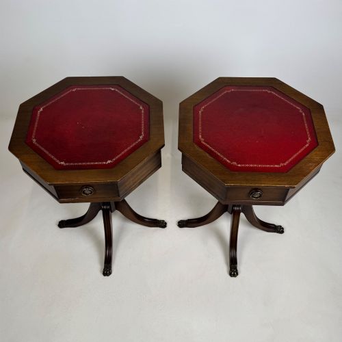 ANTIQUE 20TH CENTURY PAIR OF BEDSIDE CABINETS IN MAHOGANY - ADDITIONAL PHOTO 9