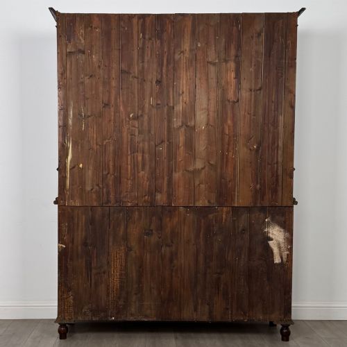 ANTIQUE 20TH CENTURY GOOD QUALITY GLAZED OAK DRESSER - ADDITIONAL PHOTO 6