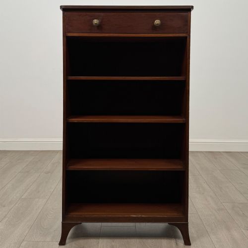 ANTIQUE 19TH CENTURY REGENCY OPEN BOOKCASE IN MAHOGANY - ADDITIONAL PHOTO 1