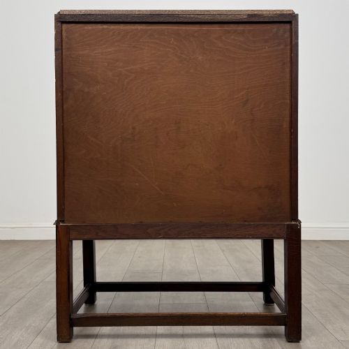 ANTIQUE 20TH CENTURY JACOBEAN STYLE BUREAU IN OAK - ADDITIONAL PHOTO 5