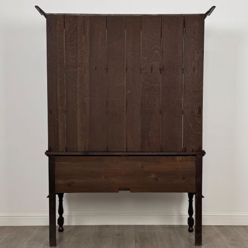 ANTIQUE 19TH CENTURY VICTORIAN CARVED OAK WELSH DRESSER - ADDITIONAL PHOTO 4