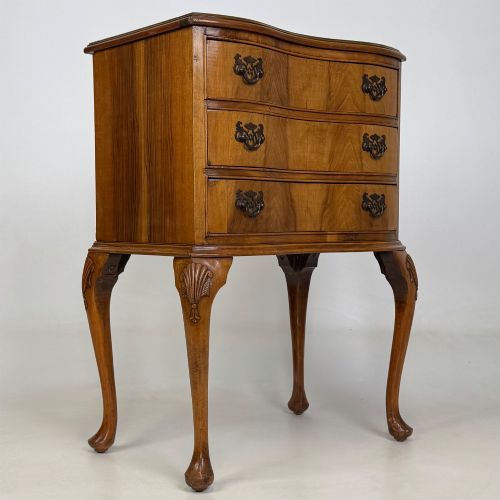 ANTIQUE 20TH CENTURY SMALL CHEST OF DRAWERS IN WALNUT - ADDITIONAL PHOTO 7