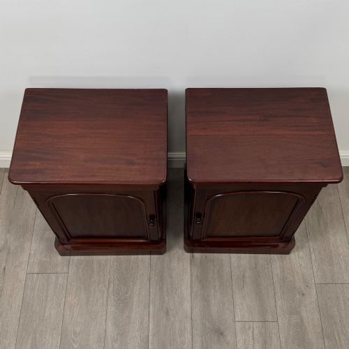 ANTIQUE 19TH CENTURY VICTORIAN PAIR OF BEDSIDE CABINETS - ADDITIONAL PHOTO 10