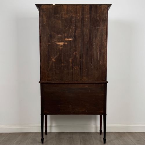 ANTIQUE 19TH CENTURY GLAZED DISPLAY CABINET IN MAHOGANY - ADDITIONAL PHOTO 5