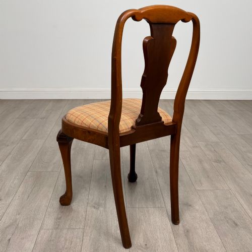 ANTIQUE 20TH CENTURY SET OF 8 DINING CHAIRS IN BURR WALNUT - ADDITIONAL PHOTO 3