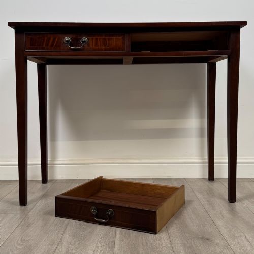 ANTIQUE 20TH CENTURY WRITING TABLE IN MAHOGANY - ADDITIONAL PHOTO 9