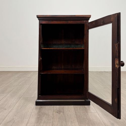 ANTIQUE 20TH CENTURY EDWARDIAN RUSTIC PINE CABINET - ADDITIONAL PHOTO 1