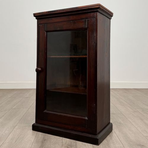 ANTIQUE 20TH CENTURY EDWARDIAN RUSTIC PINE CABINET - ADDITIONAL PHOTO 2