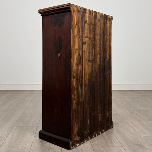 ANTIQUE 20TH CENTURY EDWARDIAN RUSTIC PINE CABINET - ADDITIONAL PHOTO 4
