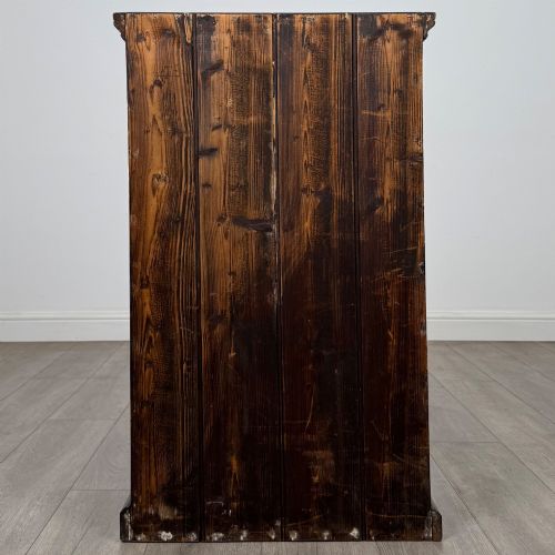ANTIQUE 20TH CENTURY EDWARDIAN RUSTIC PINE CABINET - ADDITIONAL PHOTO 5