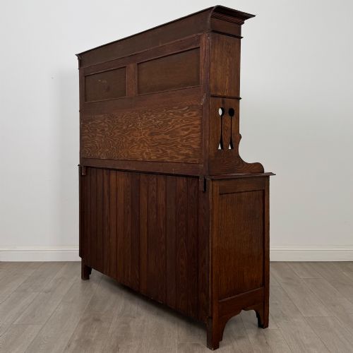 ANTIQUE 20TH CENTURY FINE QUALITY ARTS CRAFTS SIDEBOARD IN OAK - ADDITIONAL PHOTO 7