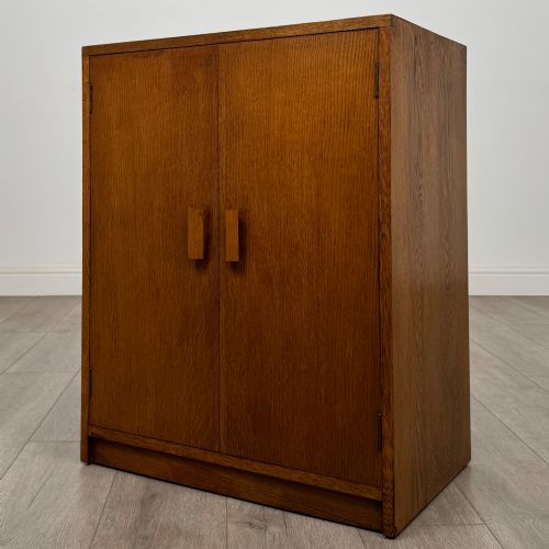 ANTIQUE 20TH CENTURY FITTED CUPBOARD IN GOLDEN OAK - ADDITIONAL PHOTO 2