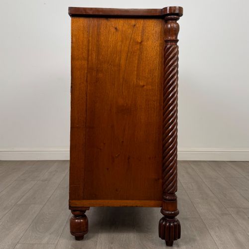 ANTIQUE 19TH CENTURY REGENCY CHEST OF DRAWERS IN MAHOGANY - ADDITIONAL PHOTO 6