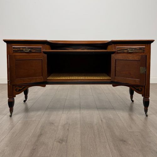 ANTIQUE 20TH CENTURY LOW SIDEBOARD IN MAHOGANY - ADDITIONAL PHOTO 1