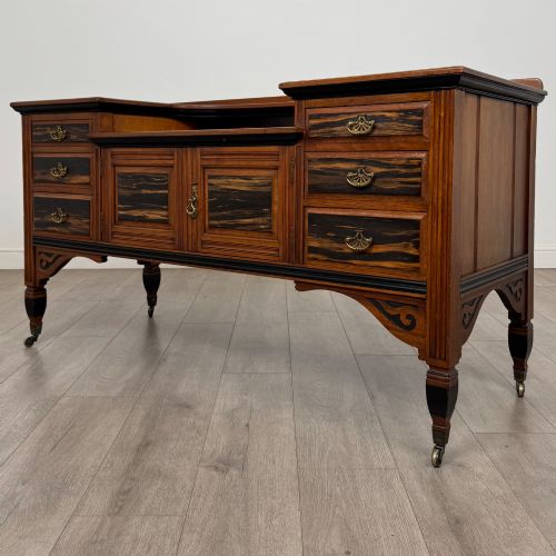 ANTIQUE 20TH CENTURY LOW SIDEBOARD IN MAHOGANY - ADDITIONAL PHOTO 2