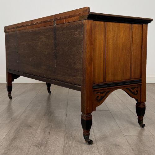 ANTIQUE 20TH CENTURY LOW SIDEBOARD IN MAHOGANY - ADDITIONAL PHOTO 6