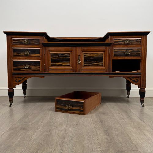 ANTIQUE 20TH CENTURY LOW SIDEBOARD IN MAHOGANY - ADDITIONAL PHOTO 10