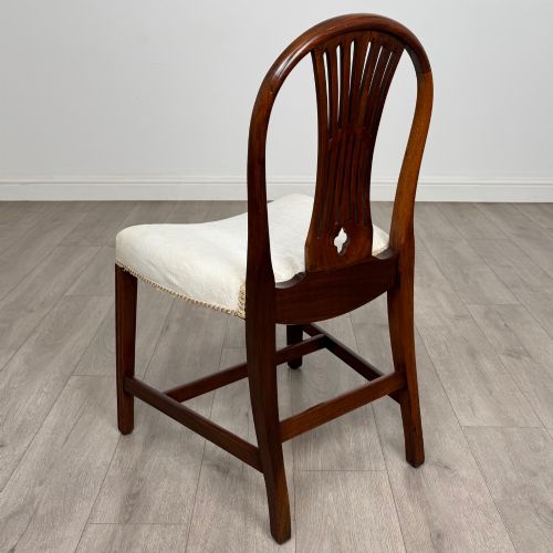 ANTIQUE 19TH CENTURY SET OF 8 HEPPLEWHITE STYLE DINING CHAIRS - ADDITIONAL PHOTO 3