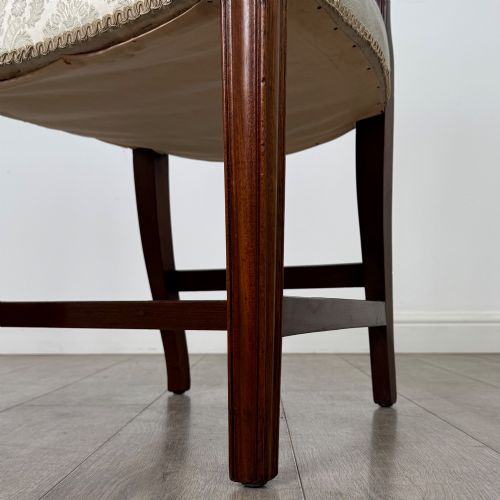 ANTIQUE 19TH CENTURY SET OF 8 HEPPLEWHITE STYLE DINING CHAIRS - ADDITIONAL PHOTO 6