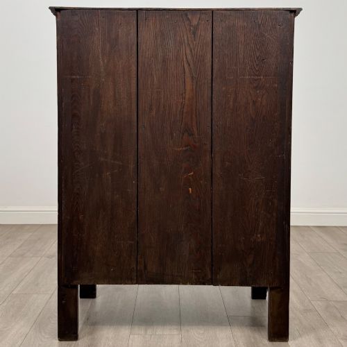 ANTIQUE 19TH CENTURY SMALL VICTORIAN CUPBOARD IN OAK - ADDITIONAL PHOTO 5
