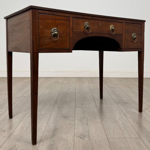ANTIQUE 18TH CENTURY GEORGIAN WRITING TABLE IN MAHOGANY - ADDITIONAL PHOTO 7
