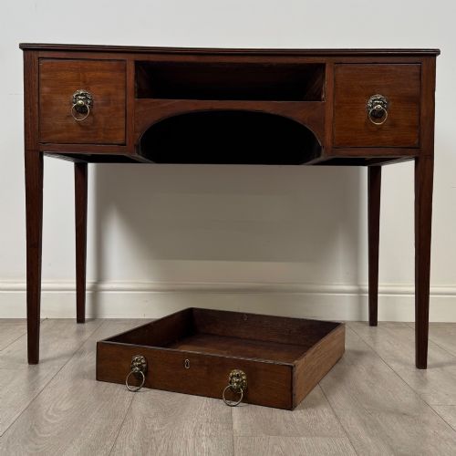 ANTIQUE 18TH CENTURY GEORGIAN WRITING TABLE IN MAHOGANY - ADDITIONAL PHOTO 9