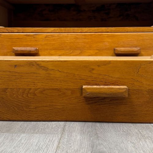 ANTIQUE 20TH CENTURY CHEST OF DRAWERS IN GOLDEN OAK - ADDITIONAL PHOTO 10