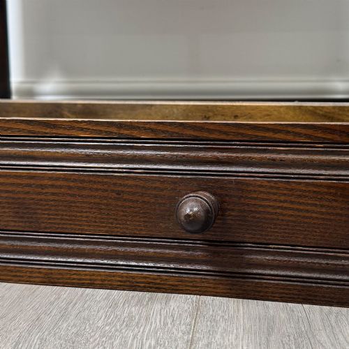 ANTIQUE 20TH CENTURY LINENFOLD CUPBOARD IN OAK - ADDITIONAL PHOTO 11