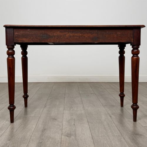 ANTIQUE 19TH CENTURY VICTORIAN WRITING TABLE IN MAHOGANY - ADDITIONAL PHOTO 4