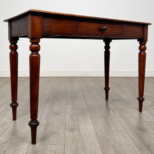 ANTIQUE 19TH CENTURY VICTORIAN WRITING TABLE IN MAHOGANY - ADDITIONAL PHOTO 7