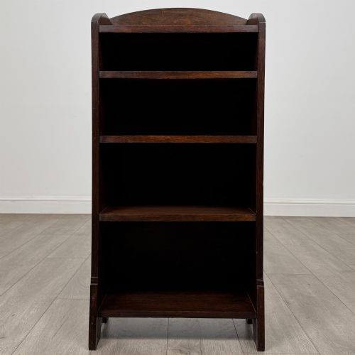 ANTIQUE 20TH CENTURY EDWARDIAN SMALL OPEN BOOKCASE IN OAK
