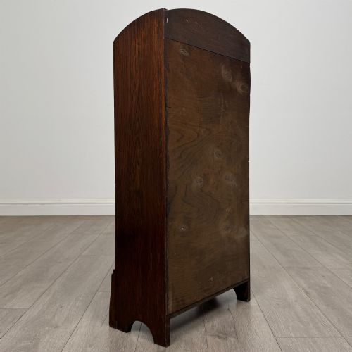 ANTIQUE 20TH CENTURY EDWARDIAN SMALL OPEN BOOKCASE IN OAK - ADDITIONAL PHOTO 3