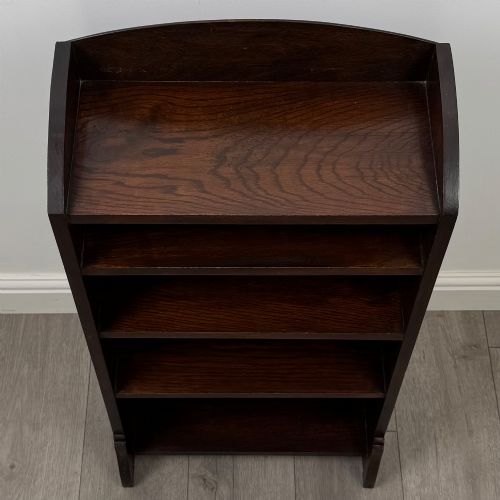 ANTIQUE 20TH CENTURY EDWARDIAN SMALL OPEN BOOKCASE IN OAK - ADDITIONAL PHOTO 8