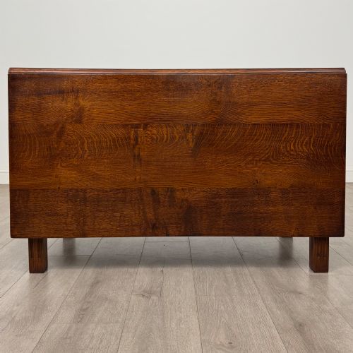 ANTIQUE 20TH CENTURY GOOD QUALITY DROP LEAF TABLE IN OAK - ADDITIONAL PHOTO 1